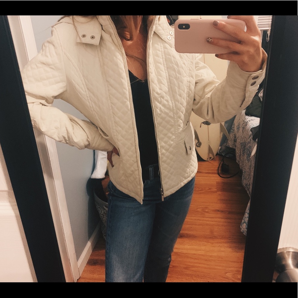 ❄️ lightweight white winter coat